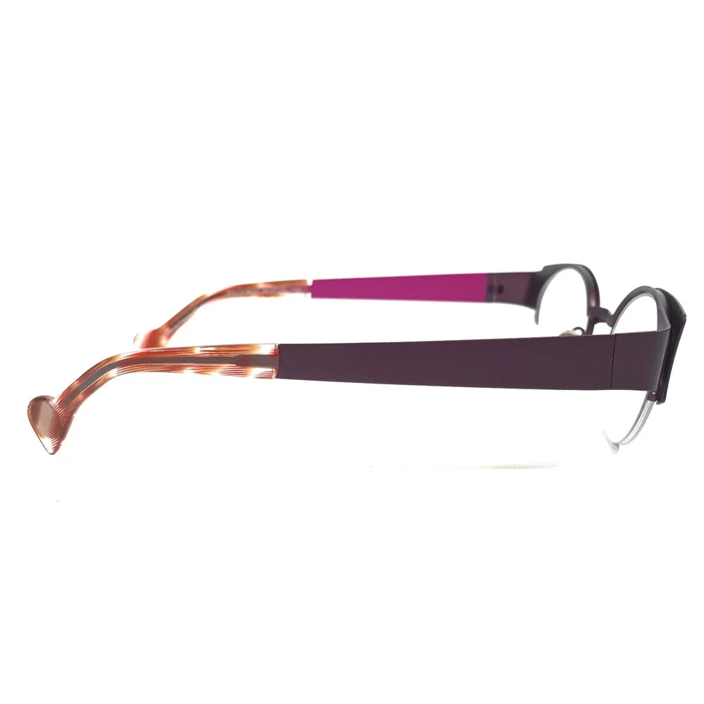 BOZ Eyeglasses Frames WILLY 8575 Pink Purple Spotted Cat Eye 44.5-21-135